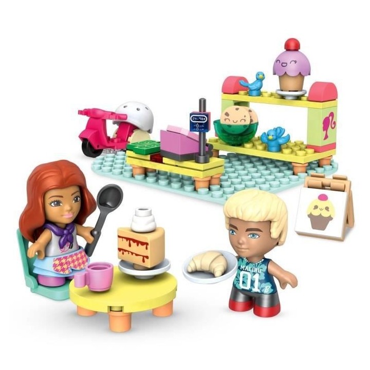 Mega Construx Barbie - Coffret Boulangerie-Pâtisserie - Jeu de constr