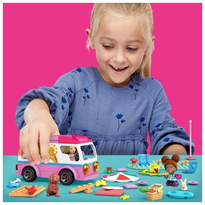 Mega Construx Barbie - Aventure en Camping-car - Jeu de construction -