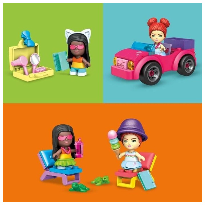 Mega Construx Barbie - Coffret Aventures a la plage - Jeu de construct