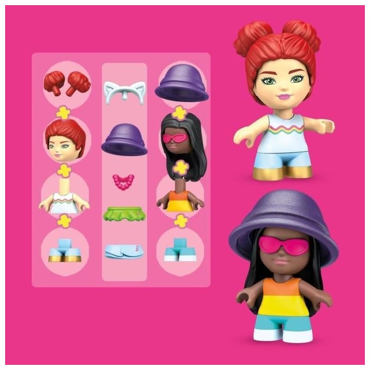 Mega Construx Barbie - Coffret Aventures a la plage - Jeu de construct