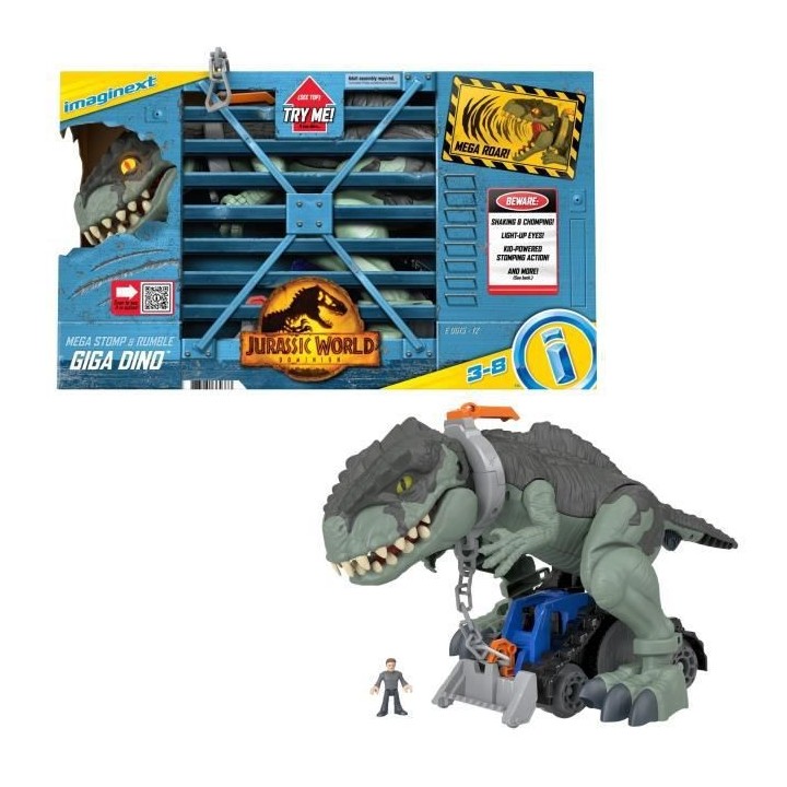 IMAGINEXT - MEGA DINO TERREUR - Figurine d'action 1er age - 3 ans et +