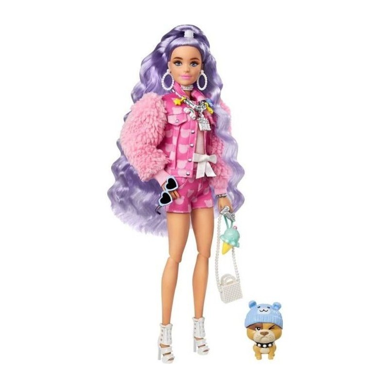 Barbie - Barbie Extra Bulldog Hipster - Poupée - 3 ans et +