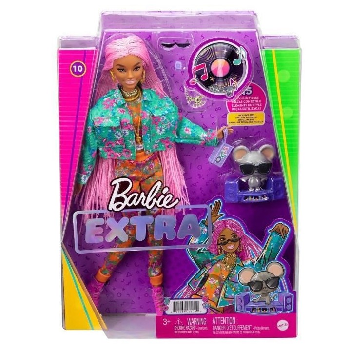 Barbie - Barbie Extra Souris DJ - Poupée - 3 ans et +