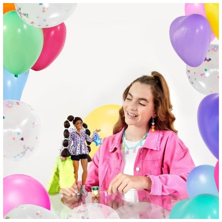 Barbie - Barbie Extra et animal Superstar - Poupée - 3 ans et +