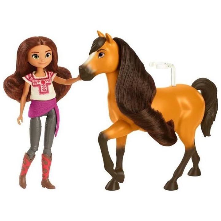 SPIRIT Poupée Lucky (18 cm) et son Cheval Spirit (20 cm)