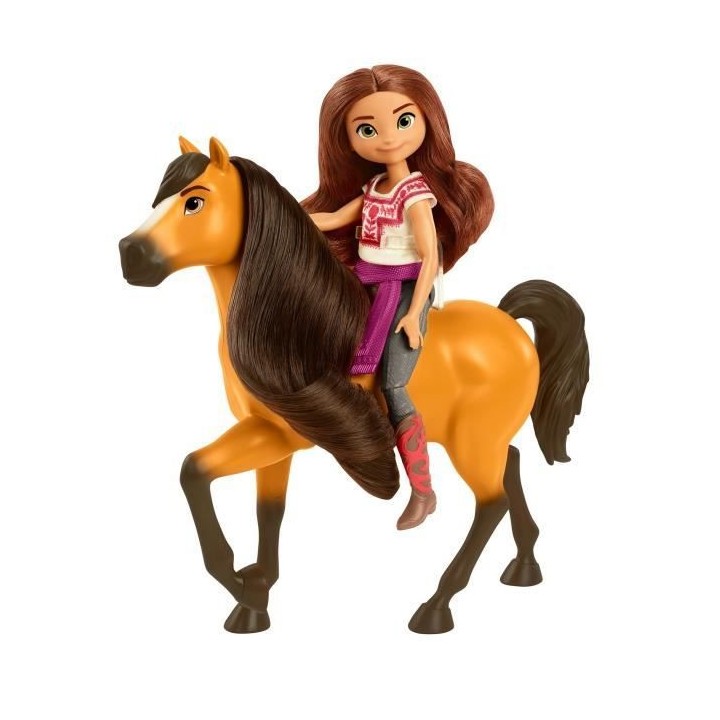 SPIRIT Poupée Lucky (18 cm) et son Cheval Spirit (20 cm)