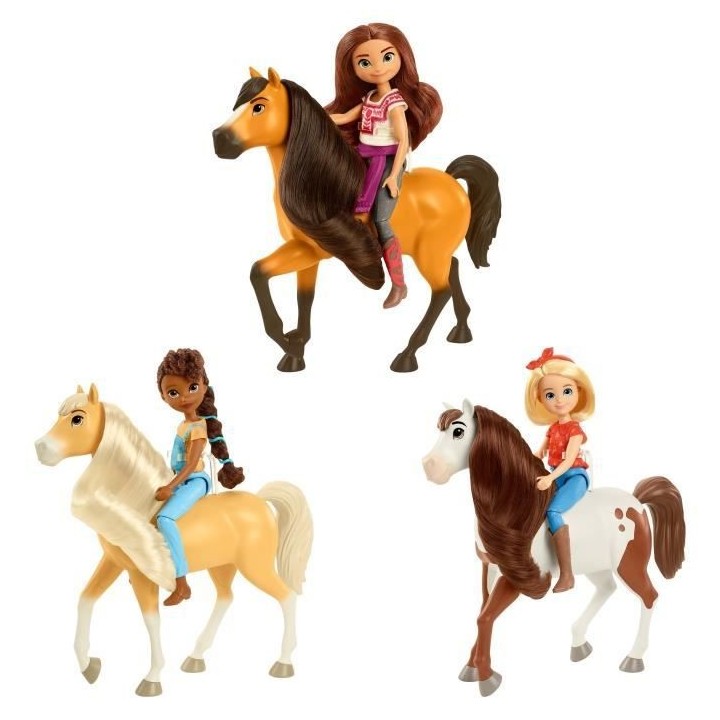 SPIRIT Poupée Lucky (18 cm) et son Cheval Spirit (20 cm)