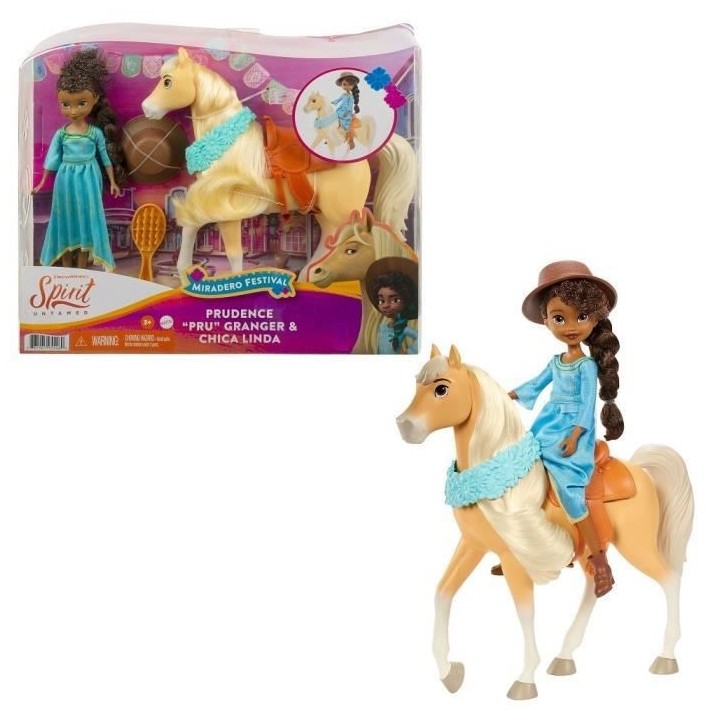 SPIRIT FESTIVAL issu du Film Poupée Apo (18 cm) et son Cheval Chica L