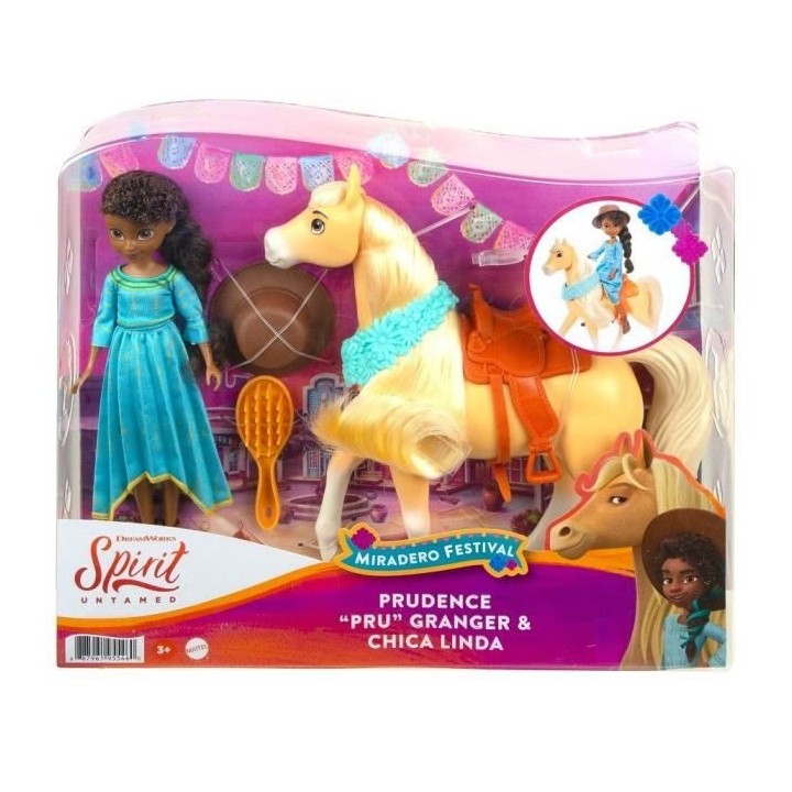 SPIRIT FESTIVAL issu du Film Poupée Apo (18 cm) et son Cheval Chica L