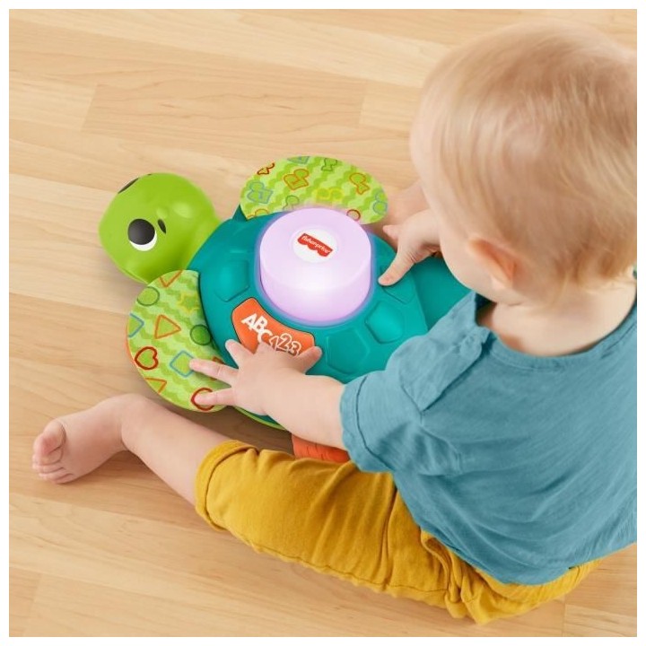 Fisher-Price - Linkimals Manu la tortue - Jouet d'éveil - Des 9 mois