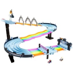 Hot Wheels - Piste Route Arc-en-ciel Mario Kart - Circuit / Petite Voiture - Des 4 ans