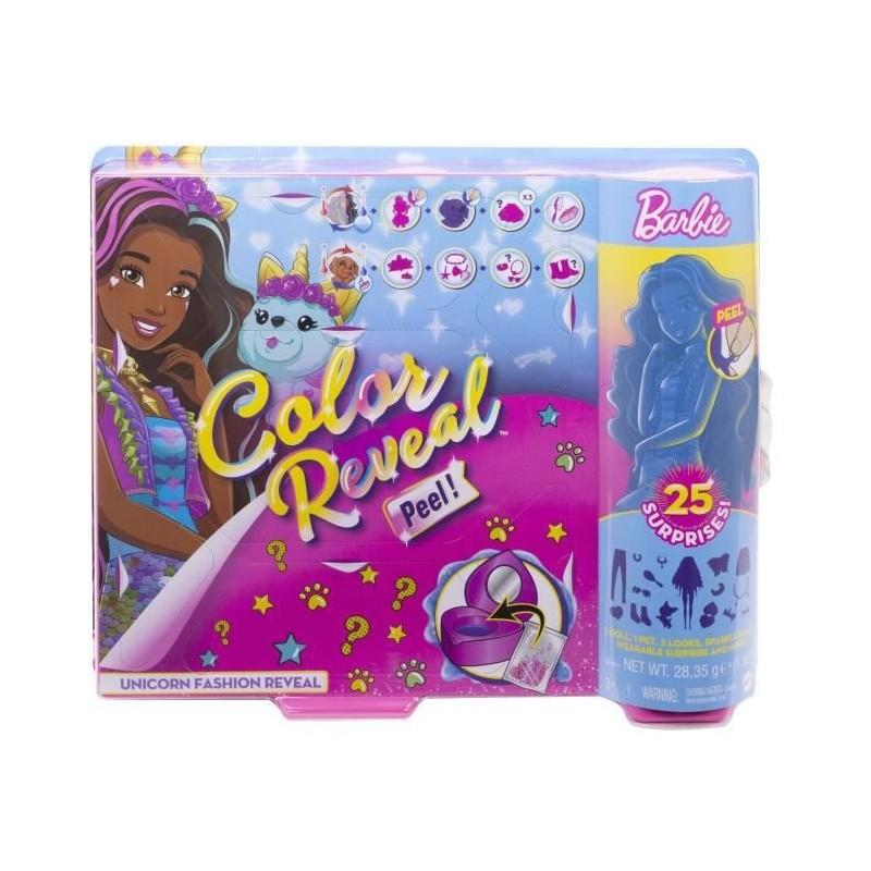 BARBIE Color Reveal Coffret Fantastique Poupée Surprise