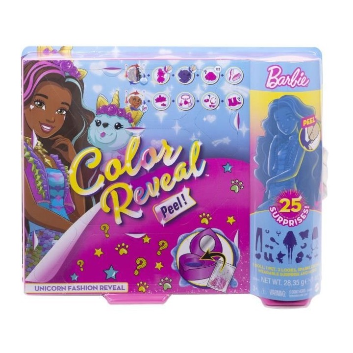 BARBIE Color Reveal Coffret Fantastique Poupée Surprise