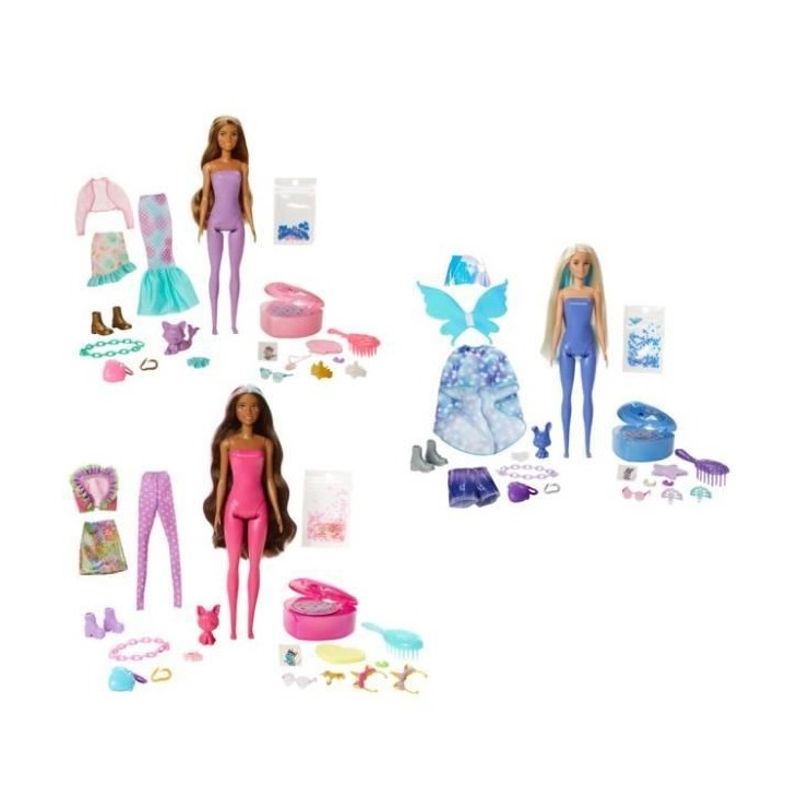 BARBIE Color Reveal Coffret Fantastique Poupée Surprise