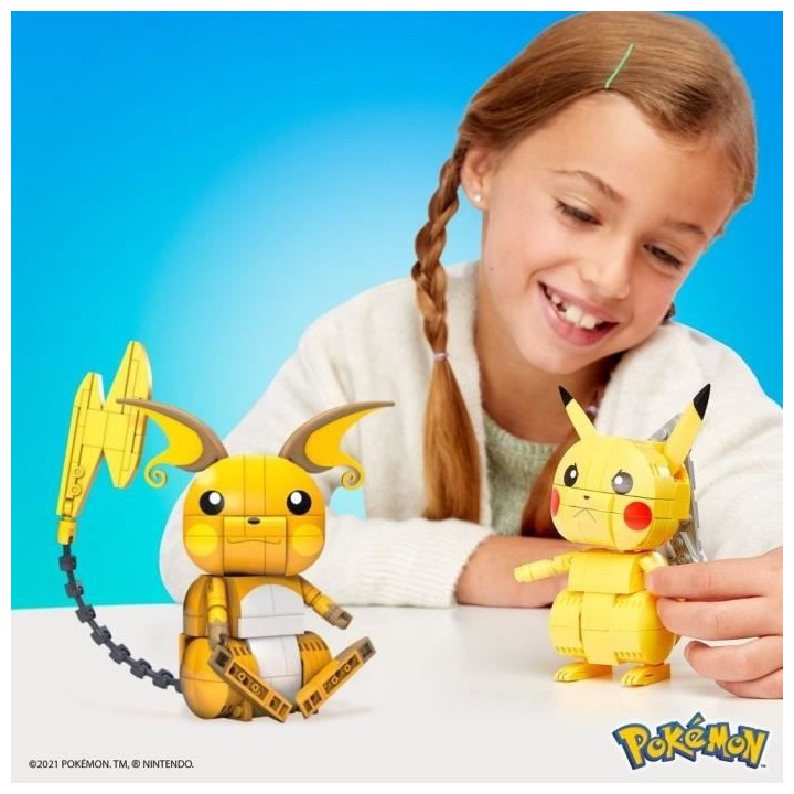 Mega Construx - Pokémon Coffret Trio Évolution Pikachu - Jeu de cons