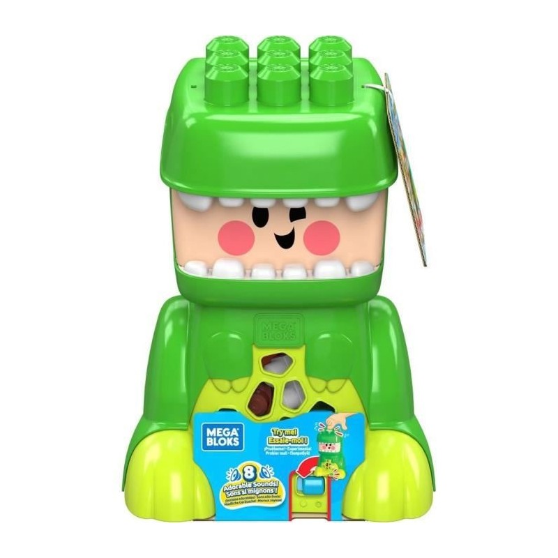 Mega Bloks - Jammy Stackers T-Rex - Blocs de construction - Des 1 an