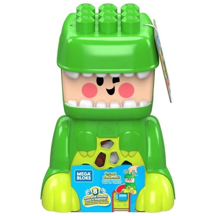 Mega Bloks - Jammy Stackers T-Rex - Blocs de construction - Des 1 an