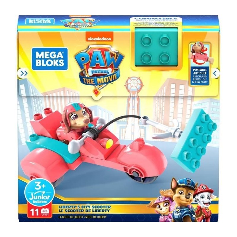 Mega Construx - Scooter de Liberty Paw Patrol - Briques de construction - Des 3 ans