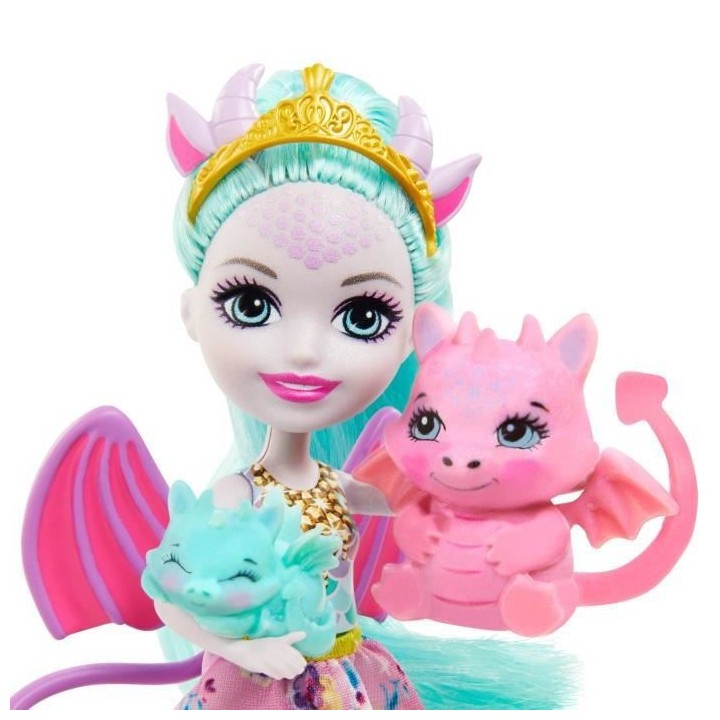 ENCHANTIMALS Poupée Deanna Dragon 15 cm et Dragons
