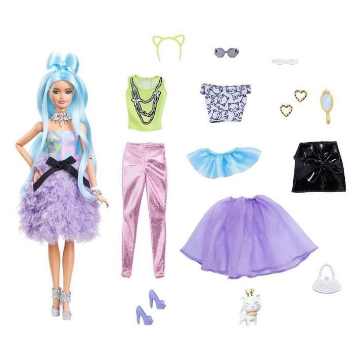 Barbie - Barbie Extra Mix & Match - Poupée - 3 ans et +
