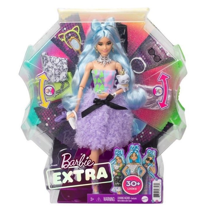 Barbie - Barbie Extra Mix & Match - Poupée - 3 ans et +