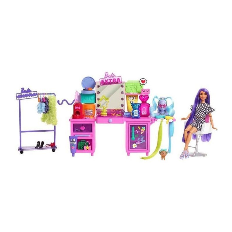 Barbie - Barbie Extra et Studio de Mode - Accessoires Poupée - 3 ans et +