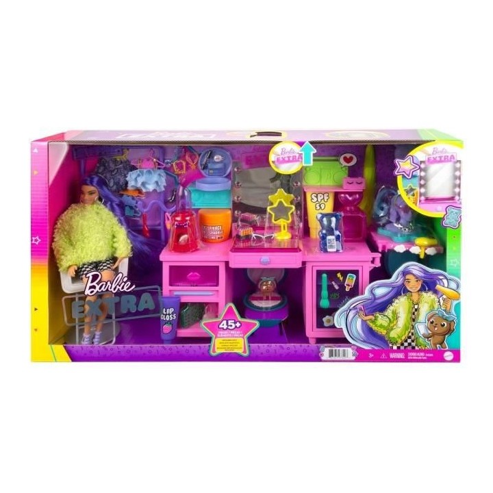 Barbie - Barbie Extra et Studio de Mode - Accessoires Poupée - 3 ans