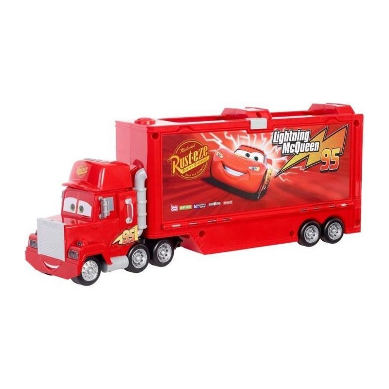 Cars Disney Pixar - Transporteur Mack rouge, sons et lumieres - Petite Voiture / Camion - Des 3 ans