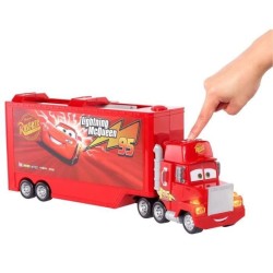 Cars Disney Pixar - Transporteur Mack rouge, sons et lumieres - Petite Voiture / Camion - Des 3 ans