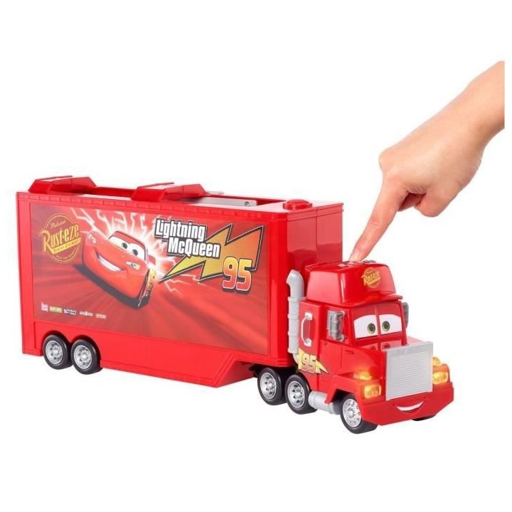 Cars Disney Pixar - Transporteur Mack rouge, sons et lumieres - Petite