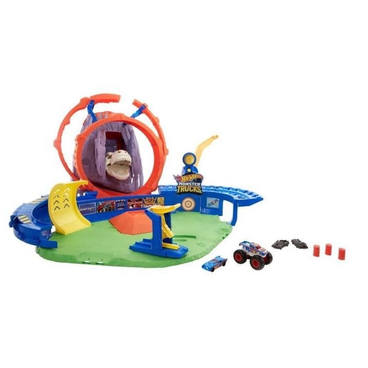 Hot Wheels- Monster Trucks Piste Arene Volcan Crash - Circuit / Petite
