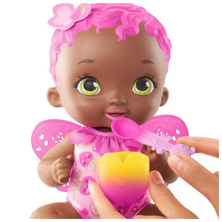 My Garden Baby - Bébé Papillon Fraise Se Régale, 30 cm, senteur fra