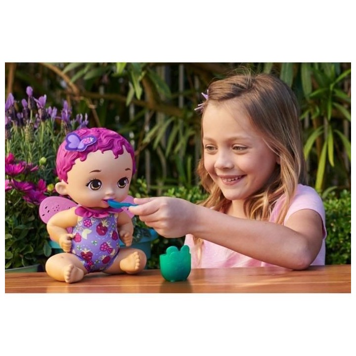 My Garden Baby - Bébé papillon framboise se régale, 30 cm, senteur