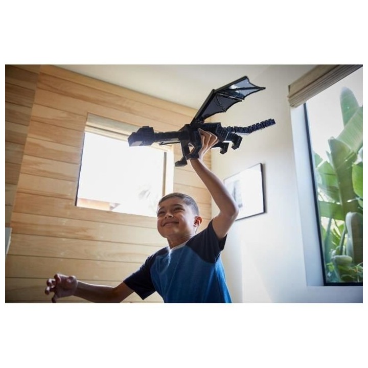 Minecraft - Coffret Ultime Ender Dragon, 50 cm avec souffle de brume,