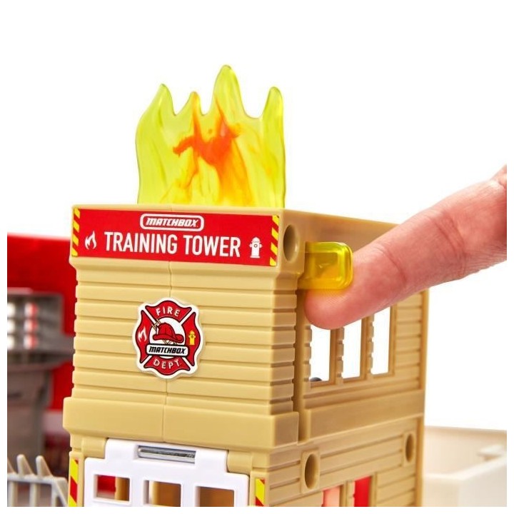 MATCHBOX Caserne de Pompiers - Circuit / Petite Voiture - 3 ans et +