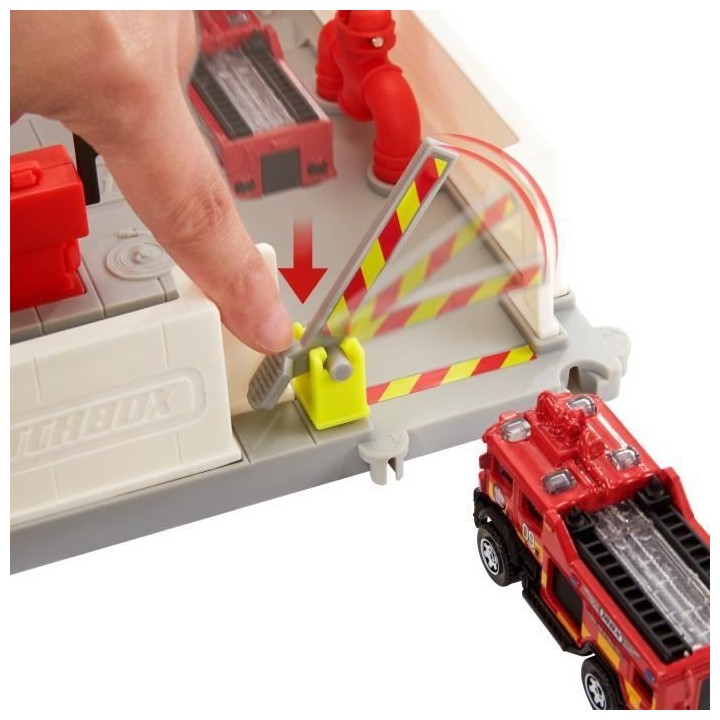 MATCHBOX Caserne de Pompiers - Circuit / Petite Voiture - 3 ans et +