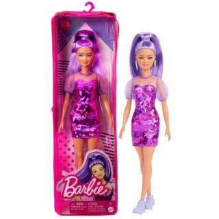Barbie - Barbie Fashionista Robe Violette - Poupée Mannequin - Des 3