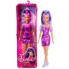 Barbie - Barbie Fashionista Robe Violette - Poupée Mannequin - Des 3 ans