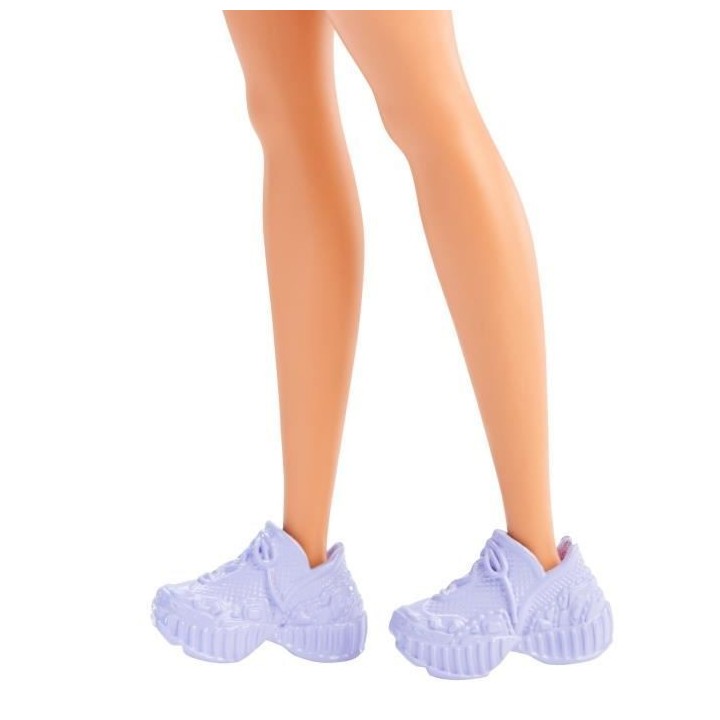 Barbie - Barbie Fashionista Robe Violette - Poupée Mannequin - Des 3