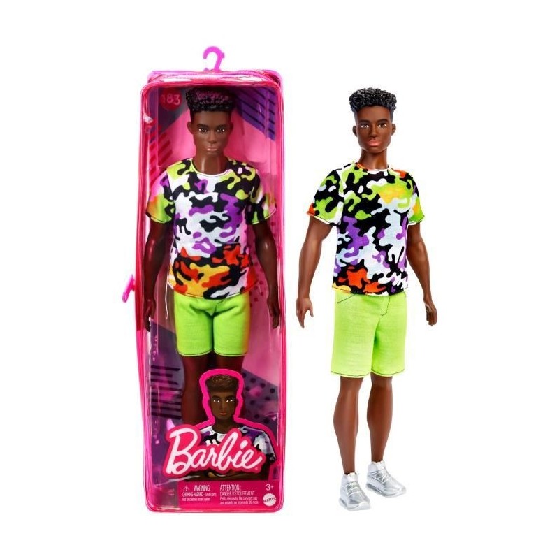 Barbie - Ken Fashionista Camouflage - Poupée Mannequin - Des 3 ans