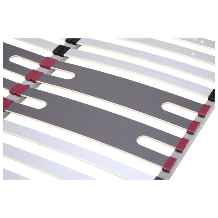 SEDAC OPTIZONES - Sommier - 90 x 190 - Cadre a lattes - 5 zones de con