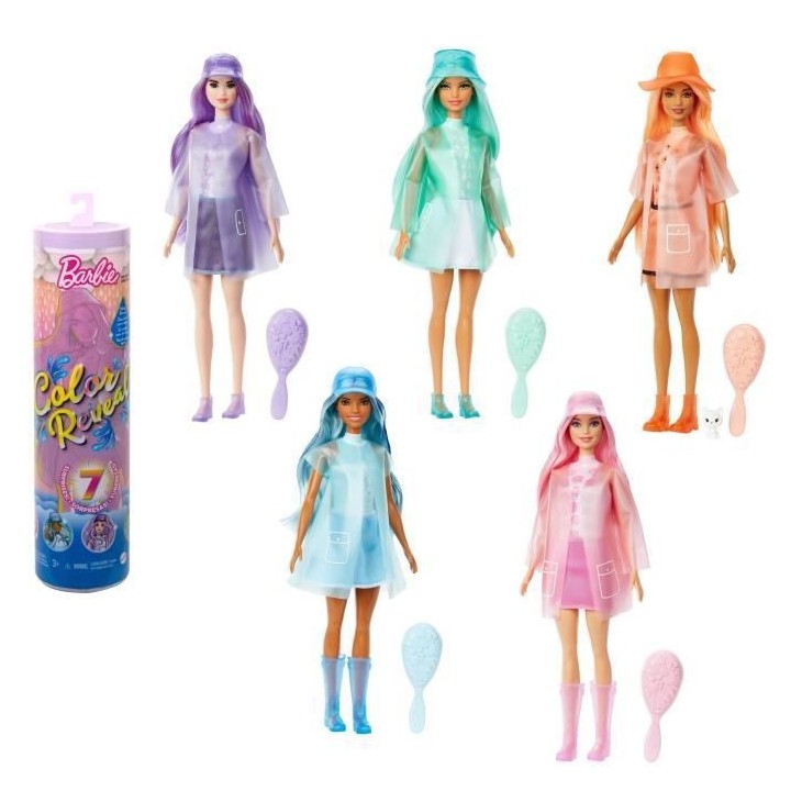 Barbie - Barbie Color Reveal Soleil - Poupée (Modele Aléatoire)