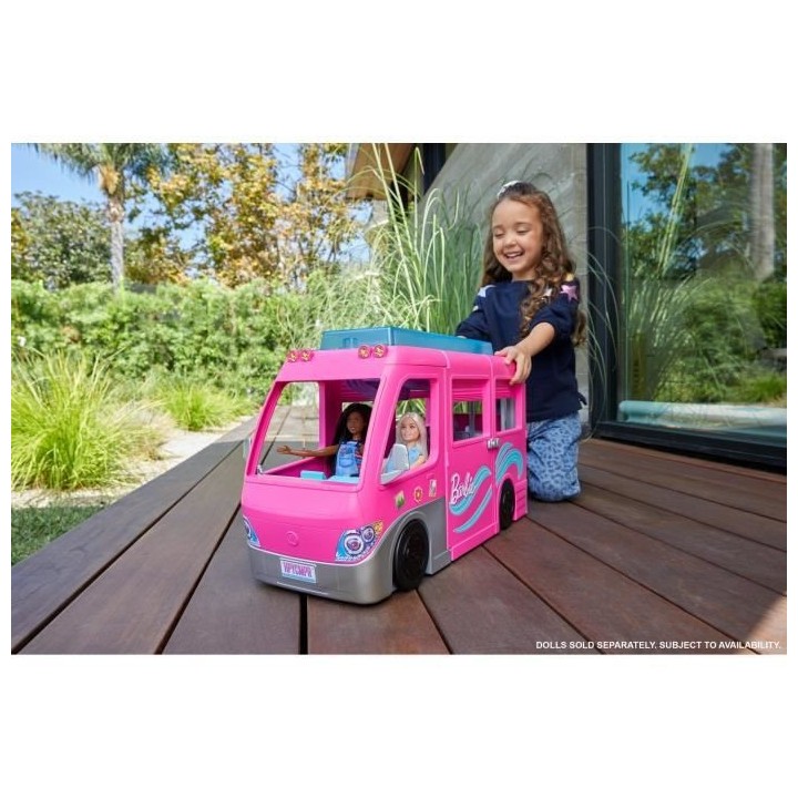 Barbie - Méga Camping-Car De Barbie - Accessoire Poupée