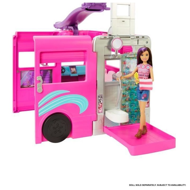 Barbie - Méga Camping-Car De Barbie - Accessoire Poupée