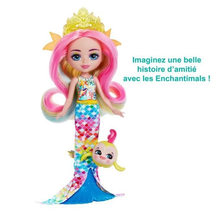 Enchantimals - Rainey Poisson Arc En Ciel Et - Poupée