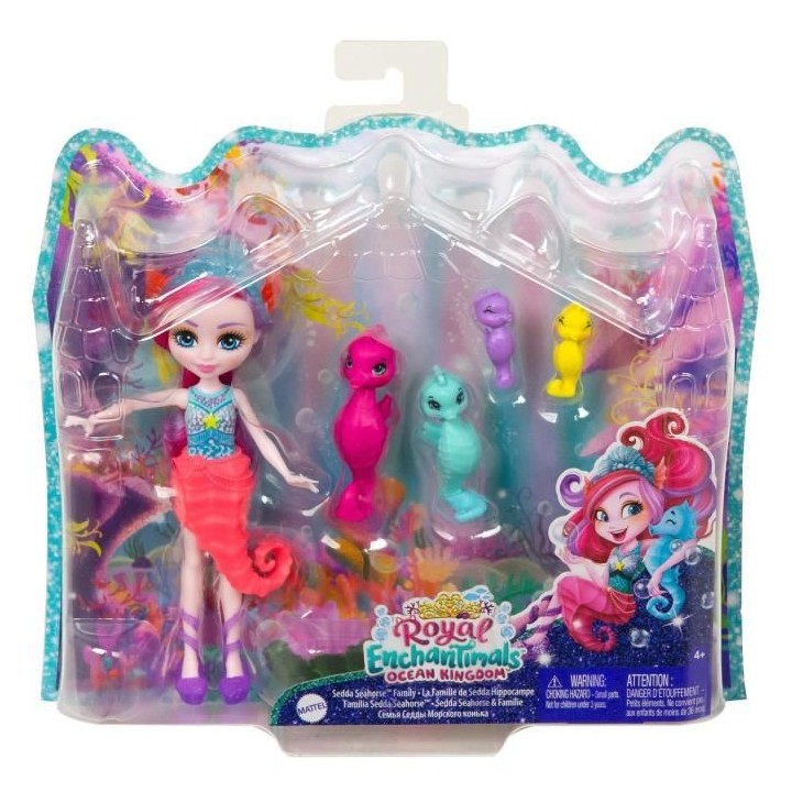 Enchantimals - Famille De Sedda Hippocampe - Poupée