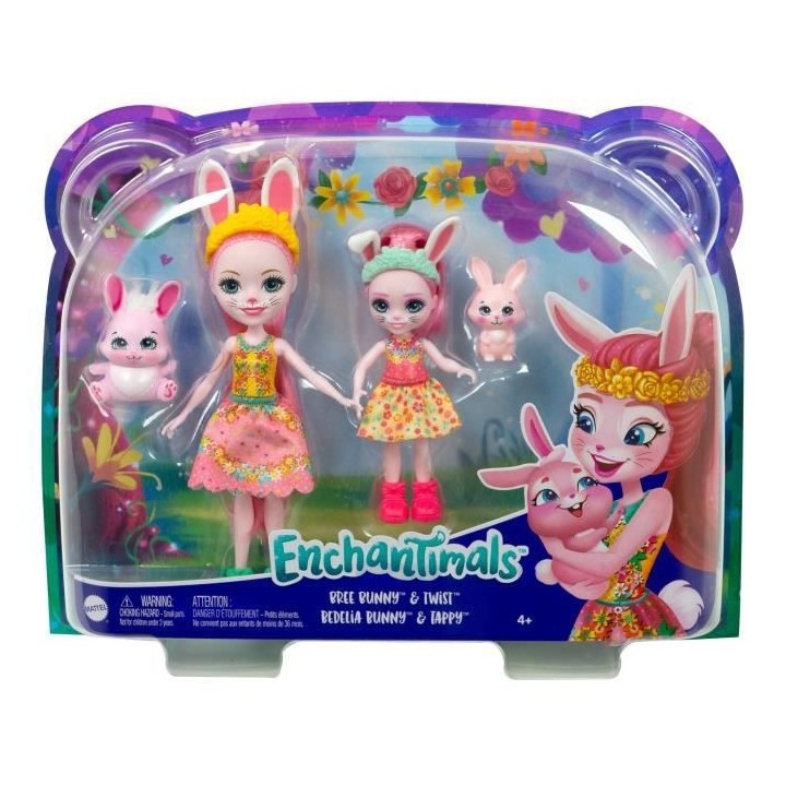 Enchantimals - Bree Lapin Et Petite Soeur - Poupée