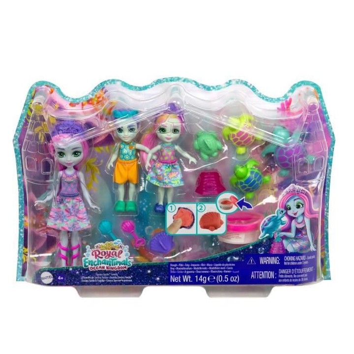 Enchantimals - Famille Tortue Et Accessoires - Poupée