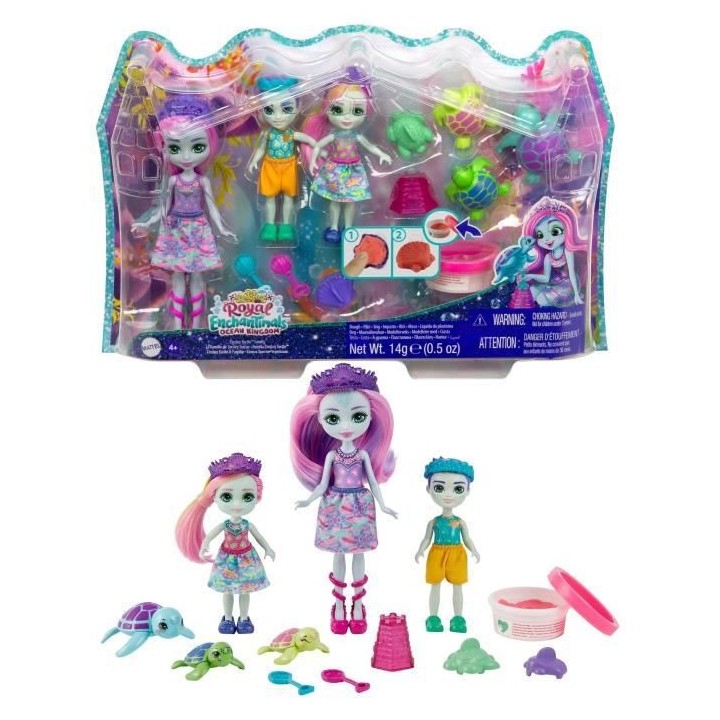 Enchantimals - Famille Tortue Et Accessoires - Poupée