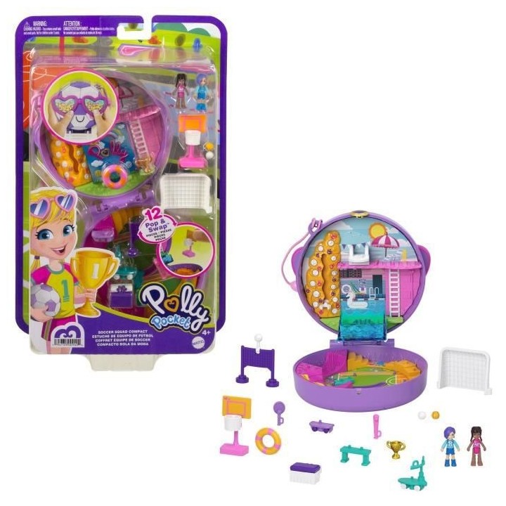 Polly Pocket - Coffret Match De Foot - Poupée Mini-Univers